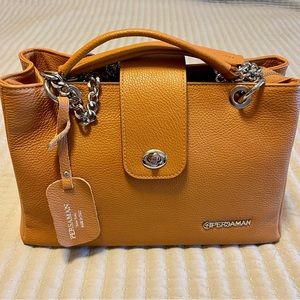 Persaman Leather Shoulder Bag